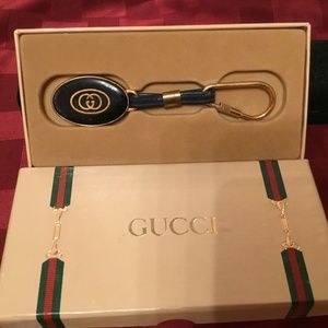Vintage Gucci keychain in original box